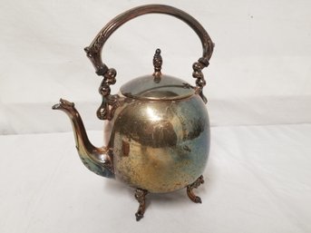 Antique Sheridan Teapot Silver Plate With Hinged Lid