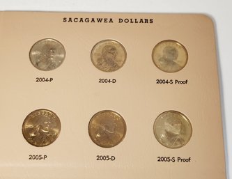 2004 - 2005 Sacagawea Golden Dollar Unc  P, D & S PROOF Dansco Page 6 Coins