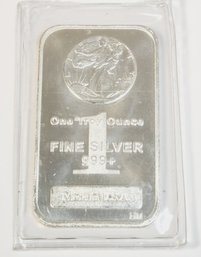 1oz .999 Pure Silver Bar - HM Sealed In Plastic