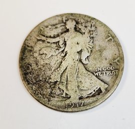 1917-s Walking Liberty Silver Half Dollar (better Date And Mint Mark)