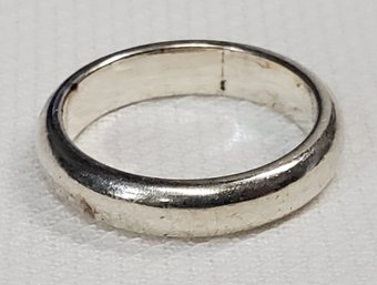 Vintage Sterling Silver Wedding Band Ring Size 6.5 ~   Grams