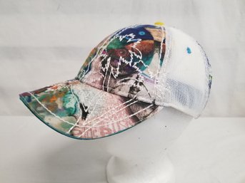 RARE Robert Graham 'Therefore I Am' Knowledge Wisdom Truth Beach Print Baseball Cap - With Tag