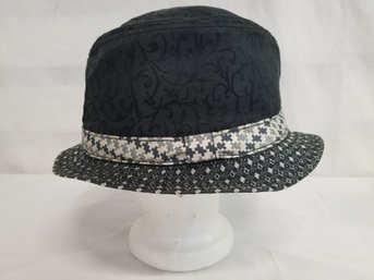 Robert Graham Men's Black Baroque Print Fedora Hat