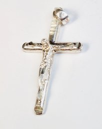 Classic Sterling Silver Crucifix  Pendant