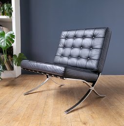 Quality Leather Barcelona Chair By Acco Made In USA
