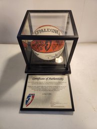 WNBA,  Connecticut Sun Signed Basketball With COA