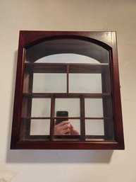 Mirrored Wooden Wall Display Case