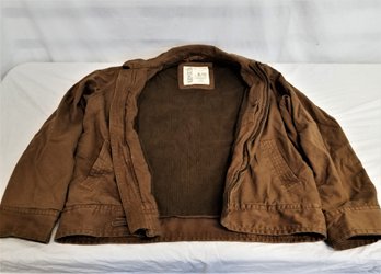 Men's Aeropostale Light Brown Full Zip, Lined Workwear Jacket Size XLarge