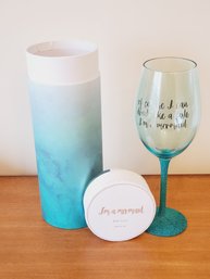 Fun Never Used I'm  A Mermaid Decorated Wine Glass By Paper Destiny