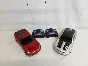 Hot Wheels RC Cars Mustang GT And Chevrolet Corvette