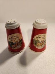 Vintage Catskill Game Farm Salt And Pepper Shakers