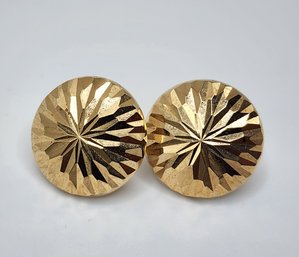 14k Gold Pierced Earrings