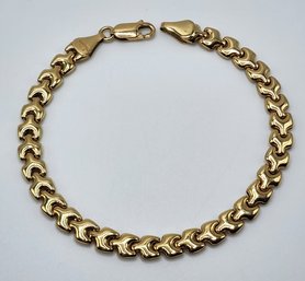Vintage Chain Link Bracelet In 14k