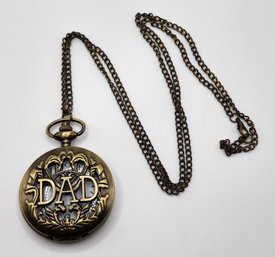 Retro Dad Pocket Watch In Antique Brass