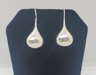 Sterling Silver Teardrop Earrings ~2.62 Grams