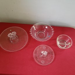 4 Piece Glassware Lot