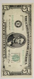 Series Of 1950 $5.00 Bill Geart Shape