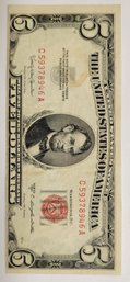 Series Of 1953 RED SEAL $5.00 Bill