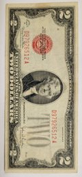 Series Of 1928 RED SEAL $2.00 Bill
