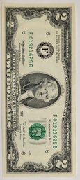 Series Of 1995 $2.00 Bill