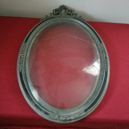 Antique Bubble Glass And Frame