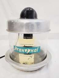 Vintage 1950's Prak T Kal Glass & Aluminum Humidifier Vaporizer