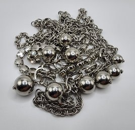 Vintage White House - Black Market 3 Chain Silver Tone Necklace