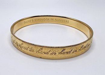 Vintage Kate Spade 'there's Strength In Numbers' Bracelet