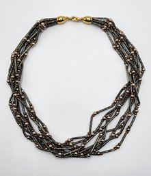 Vintage Napier Multi-strand Necklace In Metal