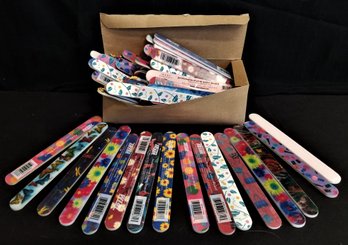 NEW Lot Of 80 Cushioned Salon Professional Nail Files/emery Boards With Various Designs