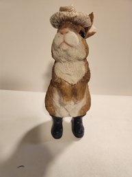 Indoor/outdoor Ceramic Bunny Figurine