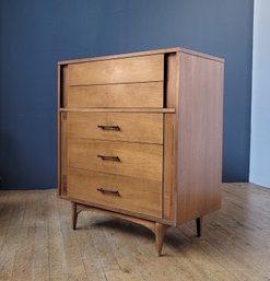 Well Maintained 1963 Kroehler Walnut Tall Chest