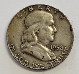 1958  Franklin Half Dollar