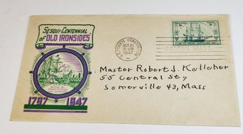 Wow.....1947  U S Constitution Postmark Envelope With Constitution  Stamp And Info