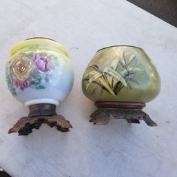 Antique Oil Lamp Bases - 2