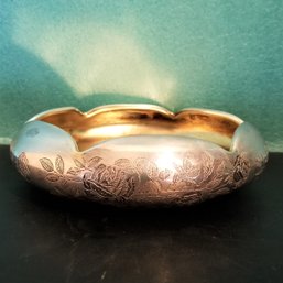 Rockwell Etched Sterling Bowl