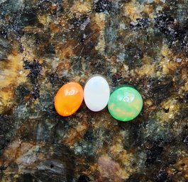 White, Green & Orange Opals