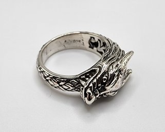 Bali, Dragon Ring In Sterling Silver