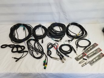 Pro Audio Music Microphone Cables & Adaptors Lot