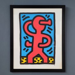 Original German Printing Keith Haring ( 1958- 1990) Lithograph