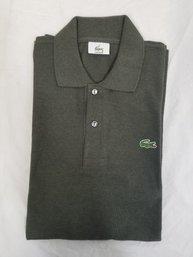 Men's Green Lacoste Short Sleeve Polo Shirt Size Large