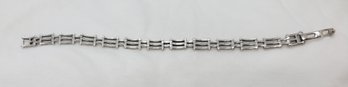 Heavy Vintage Sterling Silver Buckle Bracelet ~ Marked FAS ~ 13.90 Grams
