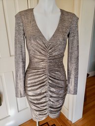 Sexy Shimmery Metallic Vince Camuto Evening Dress, Size 6