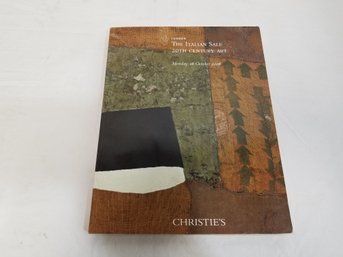 Christie's The Italian Sale  20th Century Art  October 2006 Paperback