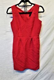 NEW Ann Taylor Red V-neck Cocktail Dress Size 2 Petite