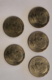 (5) Eisenhower 1776-1976 One Dollar Coins GREAT SHAPE