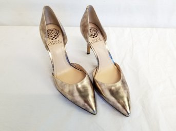 Women's Vince Camuto Antique Bronze Metallic High Heel Shoes Size 7
