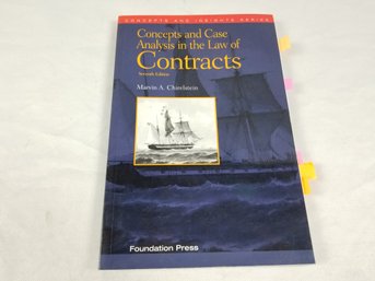Concepts And Case Analysis In The Law Of Contracts Book By Marvin Chirelstein