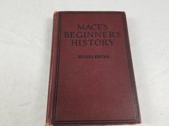 A Beginner's History By William Harrison Mace