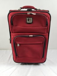Kenneth Cole Red Rolling Suitcase